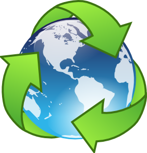 Recycle Logo Vector on Recylcle Blue Crystal Earth Globe Clip Art   Vector Clip Art Online