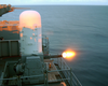 Phalanx Mk-15 Close In Weapons Systems (ciws) Fires A High-speed Computer Controlled, Radar Guided, 20 Mm Gatling Gun Image