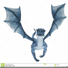 Blue Dragon Clipart Image