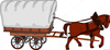 Clipart Horse And Wagon Image