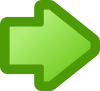 Green Right Arrow Clip Art