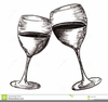 Champagne Sketches Clipart Image