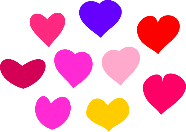 Clip Art Of Hearts. Bundle Of Hearts clip art