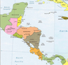 Central America And The Caribbean Political Map Image