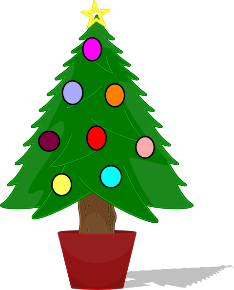 free christmas tree ornaments clipart - photo #29
