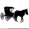 Amish Horse Buggy Clipart Image