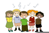 Lds Children Singing Clipart Image