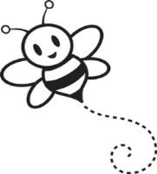 free bee clipart black and white - photo #20