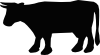 Cow Silhouette 1 Clip Art