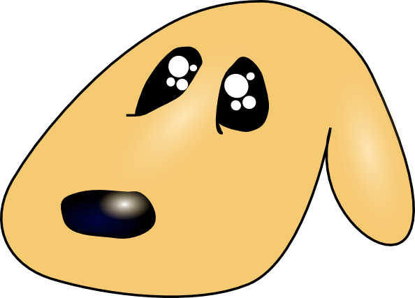clipart sad dog face - photo #40