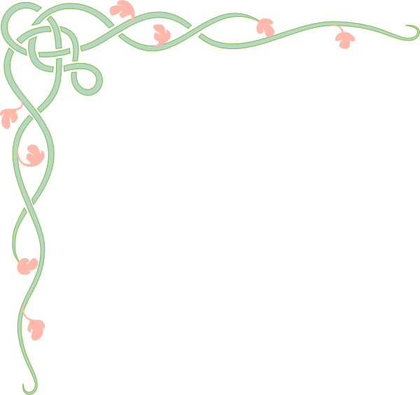 trees and flowers clipart. With Pink Flowers clip art