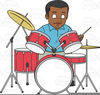 Cartoon Drummer Clipart Image