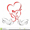 Dove And Heart Clipart Image