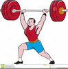 Weightlifter Cartoon Clipart Image