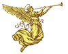 Angels With Trumpets Clipart Image