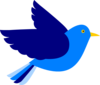 Blue Bird Right Clip Art