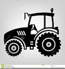Truck Tractor Vector Clipart Image