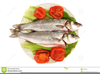 Fish On A Plate Clipart Image