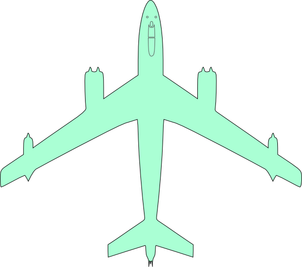 green airplane clipart - photo #5