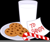 Free Clipart Cookies And Milk Image