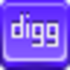 Free Violet Button Digg Image