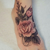 Vintage Rose Tattoo Image