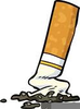 Clipart Of Cigarette Butts Image