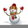 Animated Dancing Snowman Clipart Image