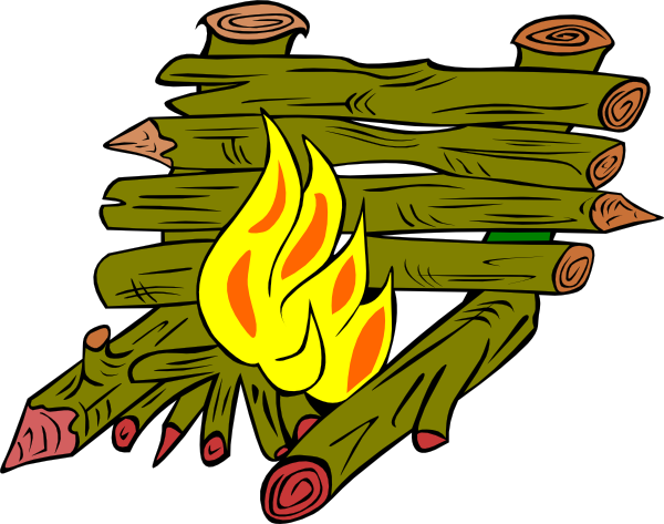 clipart wood fire - photo #8