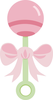 Baby Girl Bottle Clipart Image