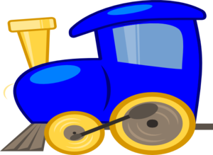 Blue Loco Train Clip Art at Clker.com - vector clip art online, royalty