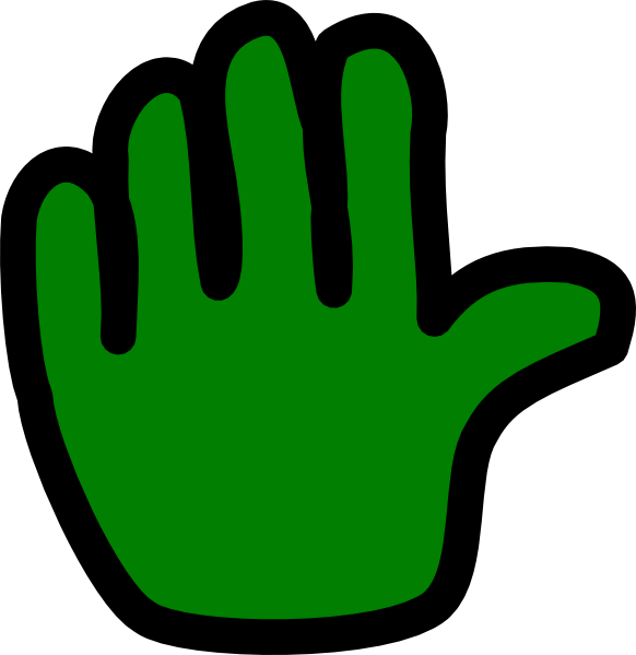 green hand clipart - photo #16