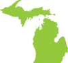 Green Michigan Clip Art