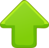 Up-arrow-green-small Clip Art