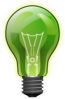 Lighbulb Green Edited Clip Art