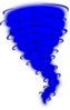 Blue Tornado Clip Art