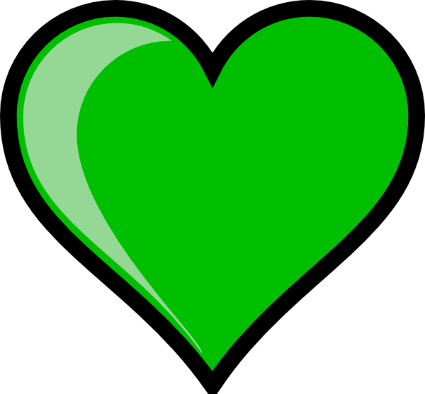 clipart green heart - photo #5
