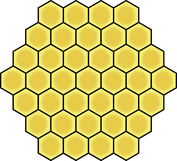 cartoon honeycomb