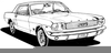 Mustang Fastback Clipart Image