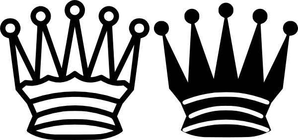 Chess Queen Crown clip art