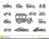 Vintage Cars Clipart Image