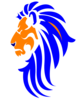 Orange Face Lion Head Clip Art
