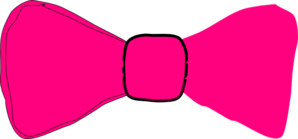 Pink Bow Tie Clip Art at Clker.com - vector clip art online, royalty