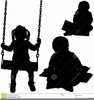 Childrens Silhouette Clipart Image