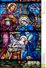 Christmas Stained Glass Clipart Image