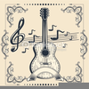 Country Western Music Clipart Image