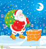 Santa With Presents Clipart Image