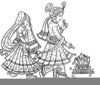 Indian Hindu Wedding Clipart Image