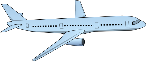 free clipart airplane outline - photo #41