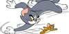 Cat Chasing A Mouse Clipart Image